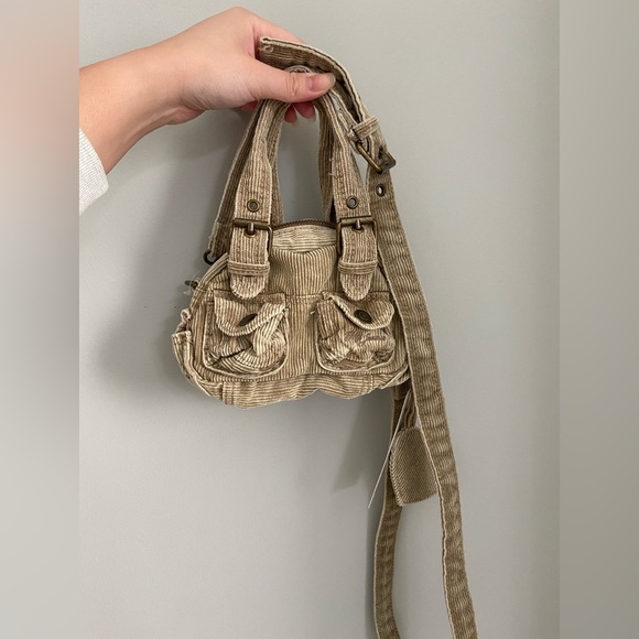 UO tan mini duffle - Picture 3 of 5